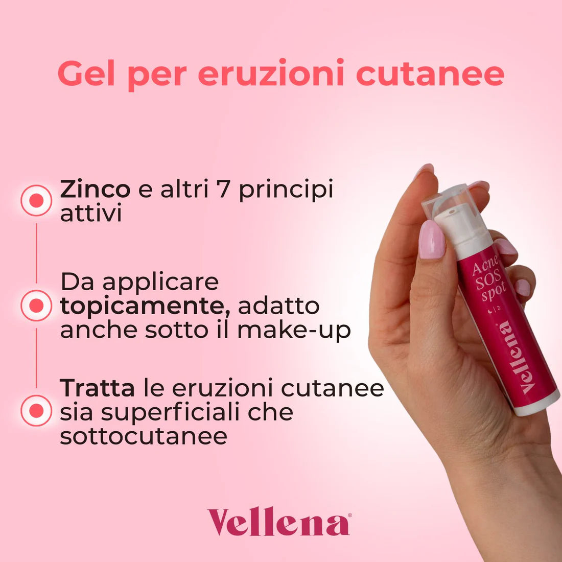 Duo di primo soccorso per la pelle | Maschera in crema + Gel per eruzioni cutanee | Vellena