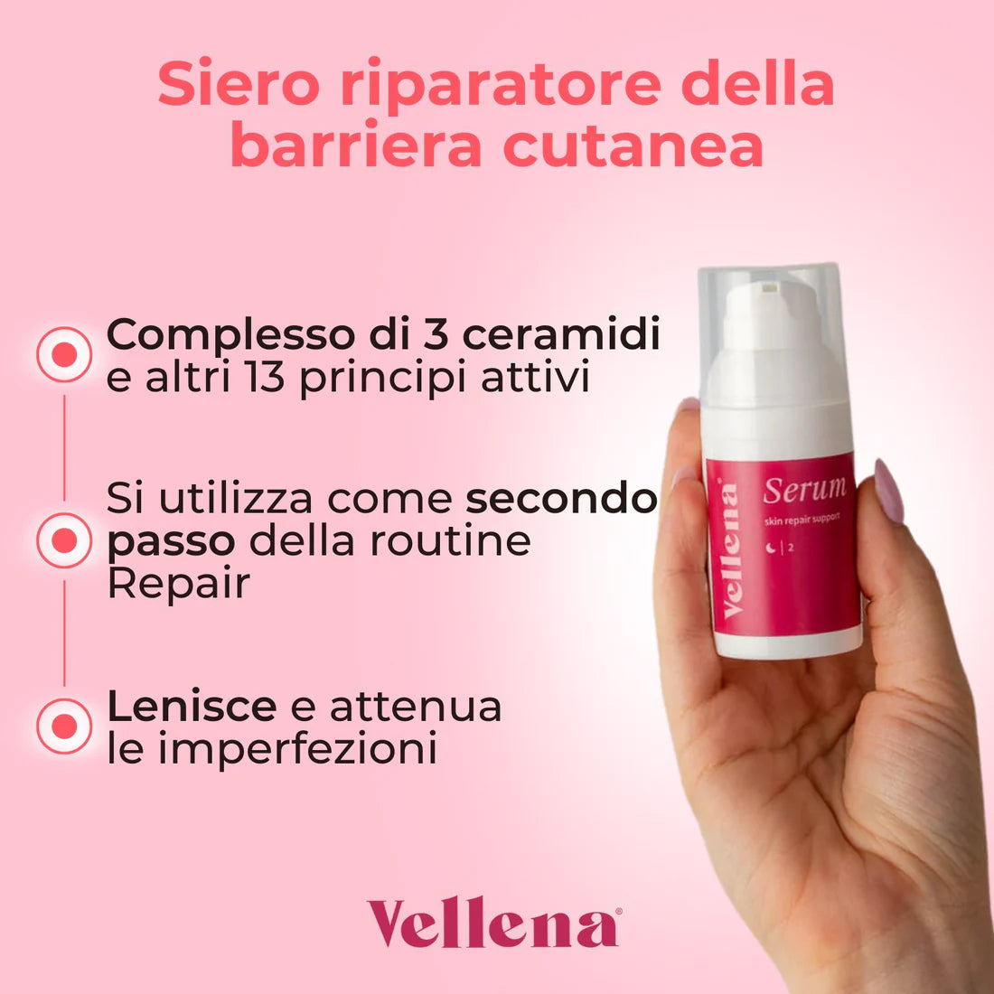 Duo per illuminare e rinnovare la pelle | Siero Glow + Siero Repair | Vellena