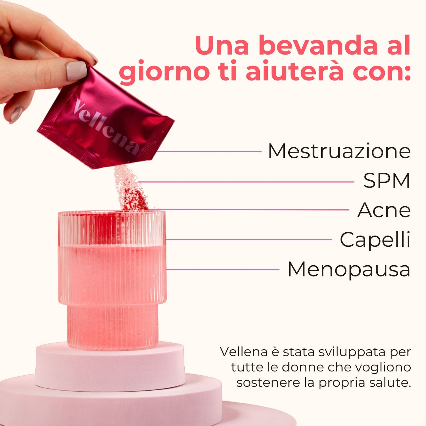 Salute femminile | Bevanda 3 PACK + borsa GRATIS | Pompelmo | Vellena