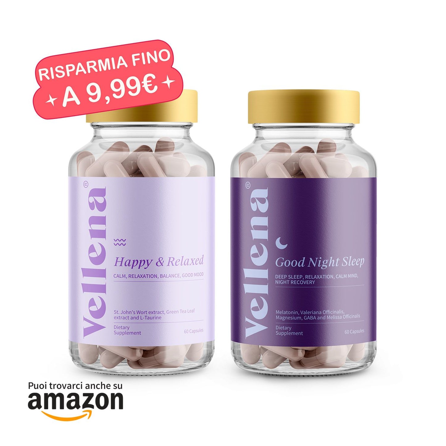 Buon umore + Sonno tranquillo | Capsule 2 MIX | Vellena