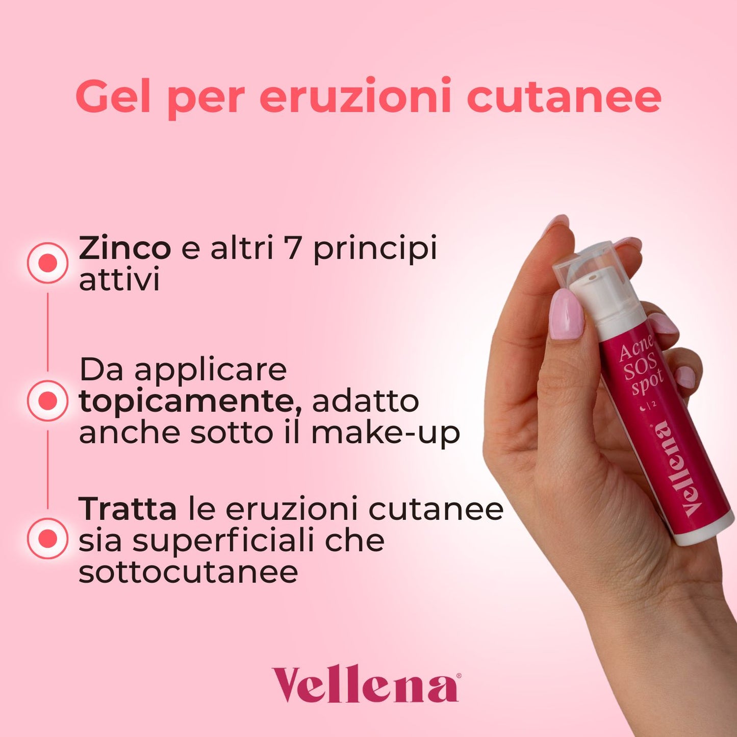Gel per eruzioni cutanee 15ml | Vellena