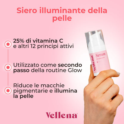 Siero illuminante della pelle 30ml | Vellena